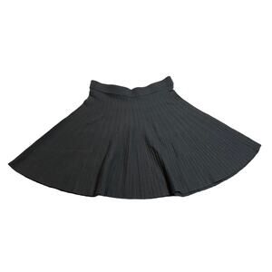 W118 by Walter Baker Knit Flare Mini Skirt Size Small Preppy Academia Neutral